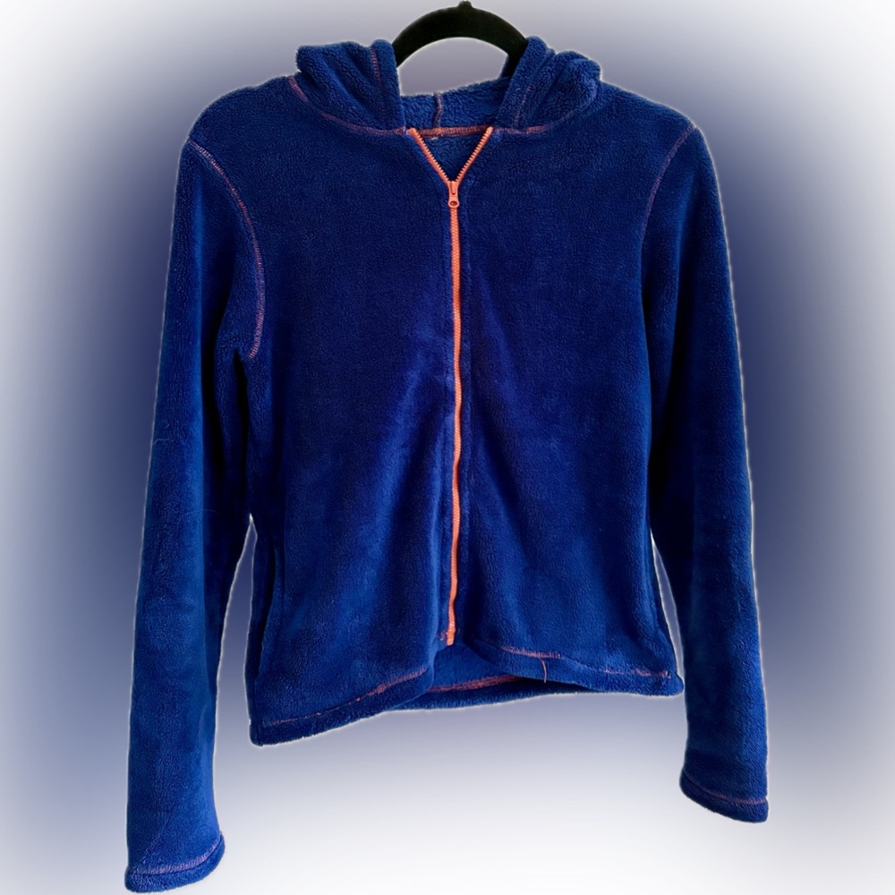Kids Navy Blue Fleece Jacket